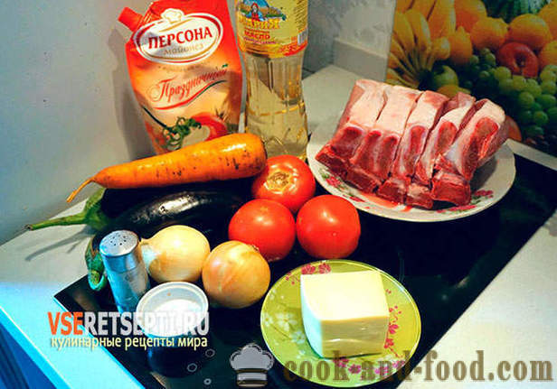 Cūkgaļas steiks ar dārzeņiem un sieru cepeškrāsnī