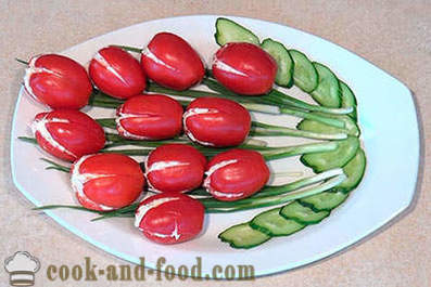 Svētku kompozīcija Tomato - tulips