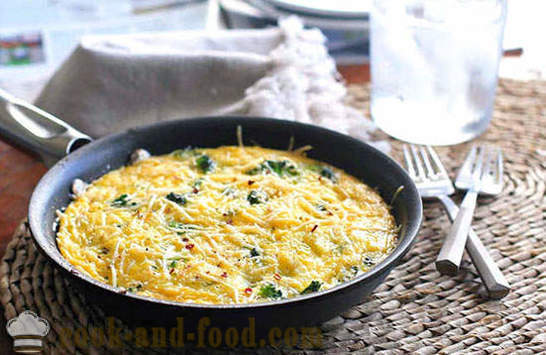 Omlete ar brokoļiem un kāposti cepeškrāsnī