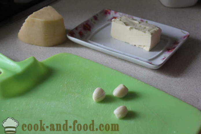 Ātrās ēdināšanas ar sēnēm un sieru -, piemēram, ceptas sēnes ar sieru krāsnī, ar soli pa solim recepšu fotogrāfijas