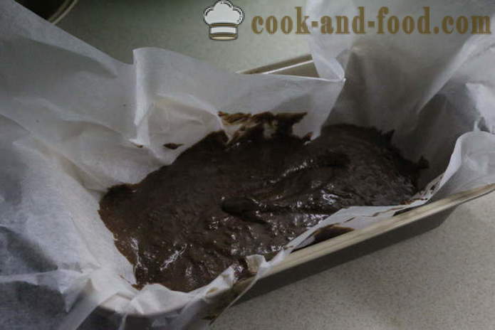 Šokolādes kūka ar veselu bumbieri - kā padarīt šokolādes kūka ar bumbieru mājās soli pa solim recepšu fotogrāfijas