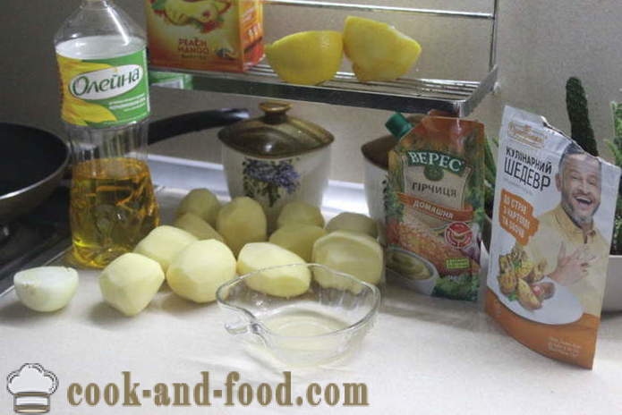 Cepti kartupeļi ar medu un sinepēm cepeškrāsnī - kā garšīgi pagatavot kartupeļus caurums, soli pa solim recepti ar phot