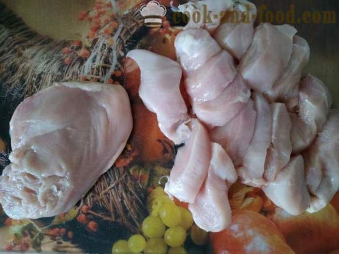 Gardi vistas karbonādes pannā - gan garšīgi gatavot karbonādes vistas krūtiņas mīklā, ar soli pa solim recepšu fotogrāfijas