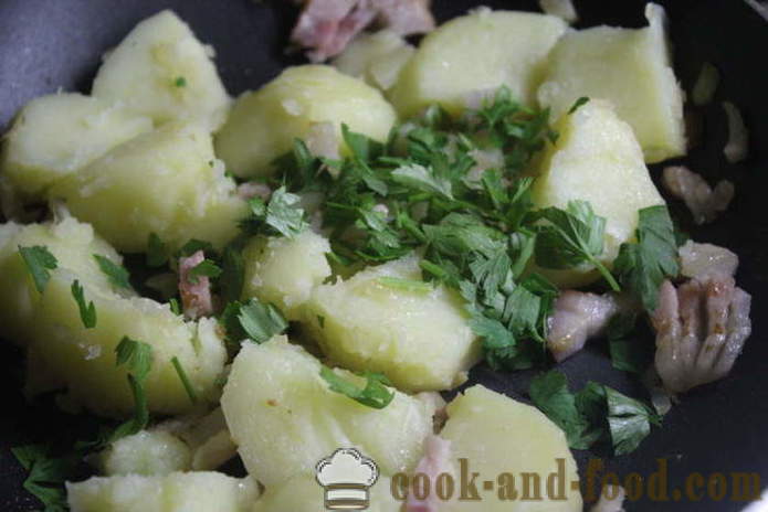 Garšīgas kartupeļi ar ķiplokiem un bekonu - kā gatavot gardu jaunos kartupeļus, soli pa solim recepšu fotogrāfijas