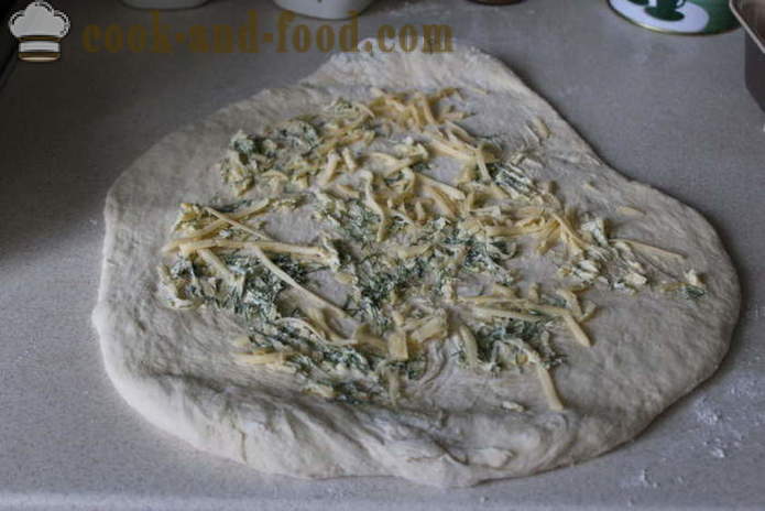 Pašdarināts siers maize ar zaļumiem - soli pa solim recepti siera maizes krāsnī, ar fotoattēliem