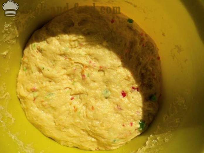 Saffron kūka ar glazūru proteīnu - kā gatavot kūka ar glazūru, soli pa solim recepšu fotogrāfijas