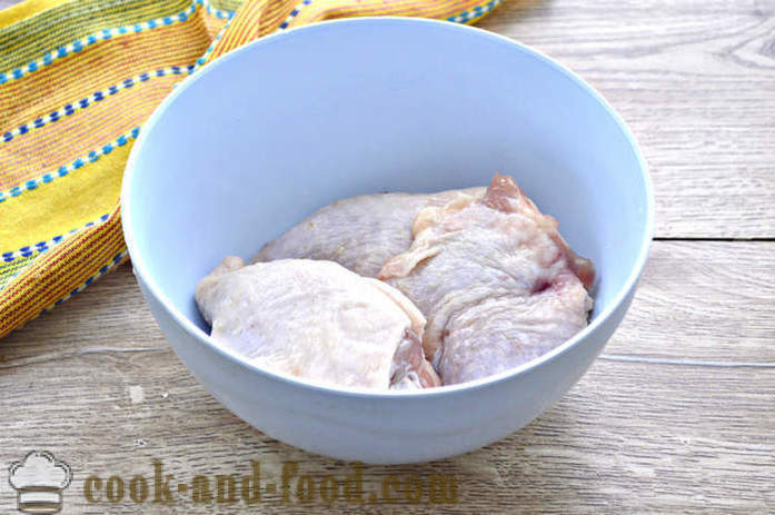 Cepta vistas ciskas cepeškrāsnī - kā gatavot vistas ciskas uzmavā ar garozu, soli pa solim recepšu fotogrāfijas