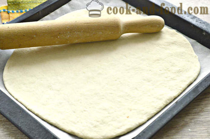 Lean rauga kūka ar kāpostiem - kā cept meatless kāpostu pīrāgs krāsnī, ar soli pa solim recepšu fotogrāfijas