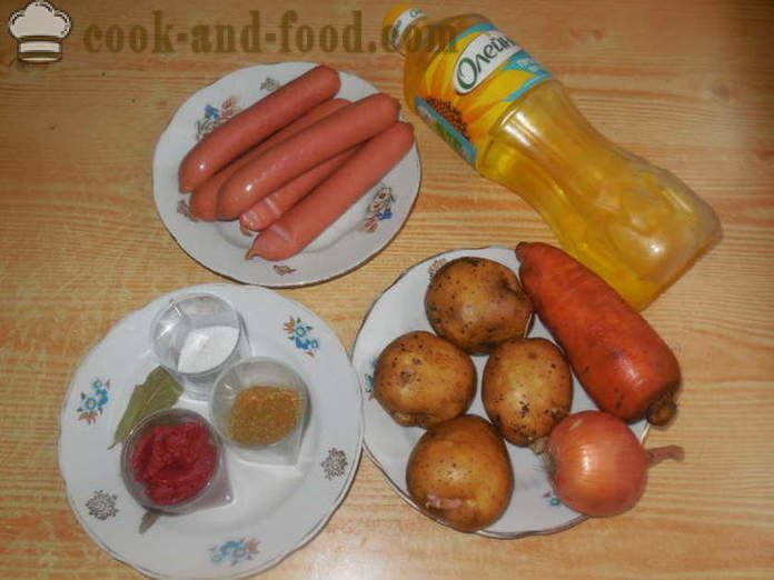 Soļanka ar desu un kartupeļiem multivarka - kā gatavot gardu desa ar kartupeļiem, soli pa solim recepšu fotogrāfijas