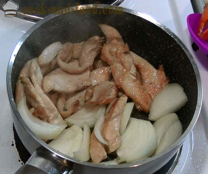 Vistas krūtiņa Ķīnas sojas mērcē - kā gatavot vistas ķīniešu mērcē, soli pa solim recepšu fotogrāfijas