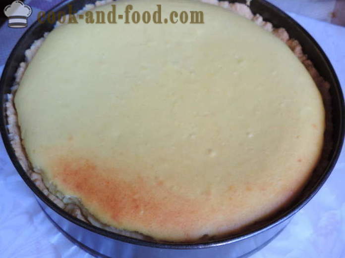 Mājās siera kūka ar biezpienu uz smilšu mīklas - kā padarīt biezpienmaizīte mājās, soli pa solim recepšu fotogrāfijas