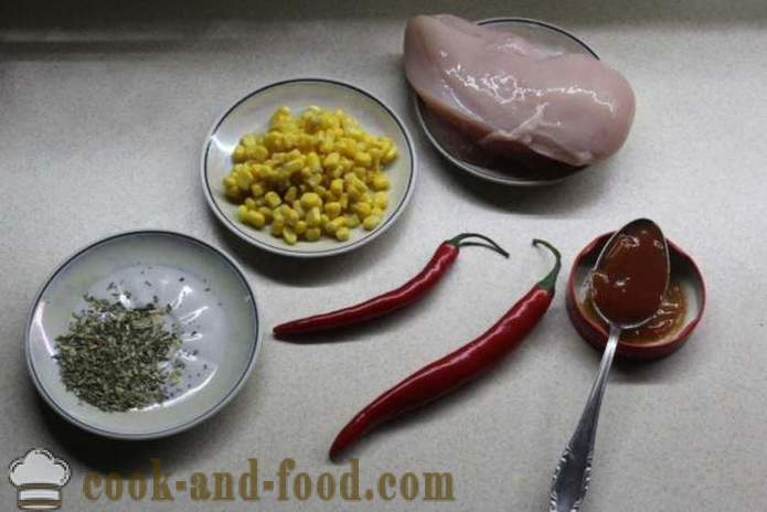 Vistas ķīniešu saldskābo mērci - kā gatavot vistas ķīniešu, soli pa solim recepšu fotogrāfijas