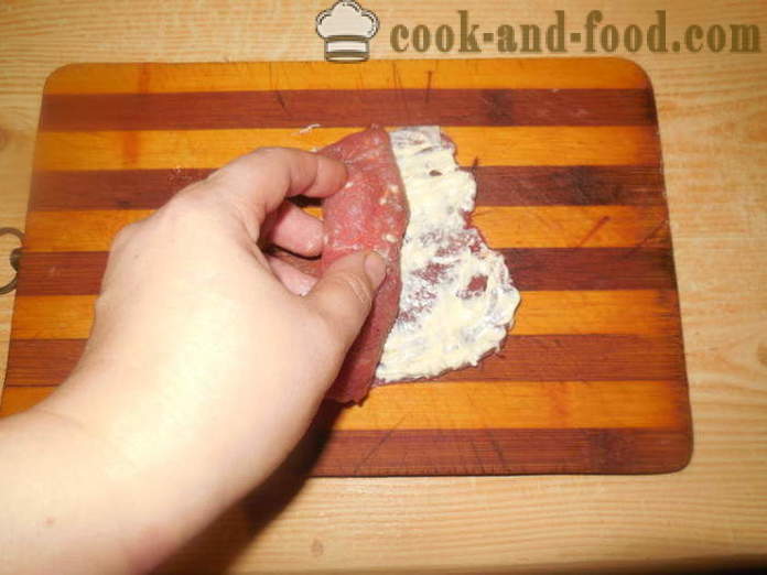 Gaļas pirksti pildījumu krāsnī - kā padarīt gaļu cūkgaļas pirkstiem soli pa solim recepšu fotogrāfijas