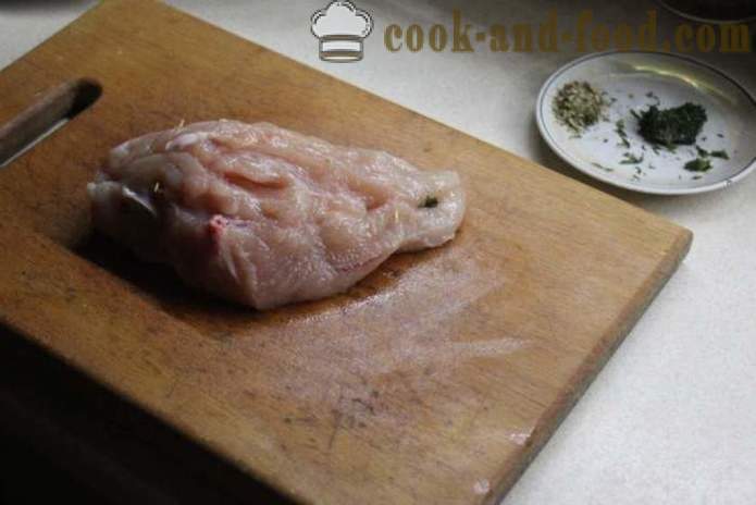 Siers roll no vistas krūtiņa ar krāsnī - kā padarīt vistas roll mājās, soli pa solim recepšu fotogrāfijas