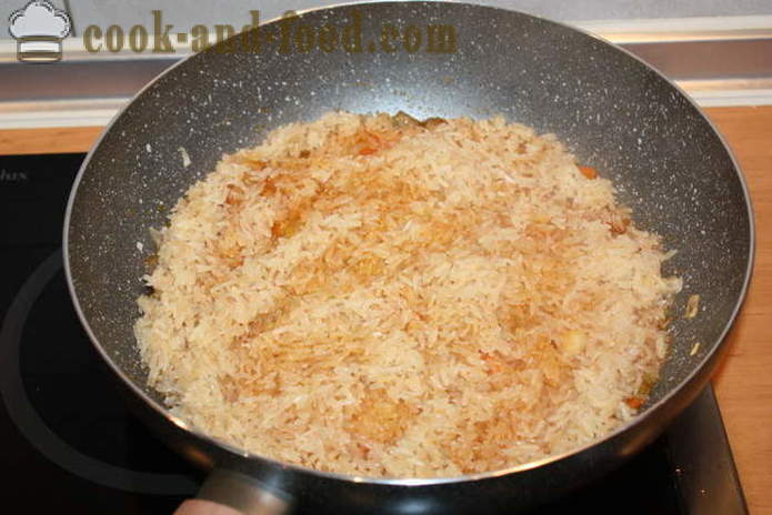 Skumbrijas pildījumu sīpolus krāsnī - kā gatavot skumbrijas ar rīsiem, soli pa solim recepšu fotogrāfijas