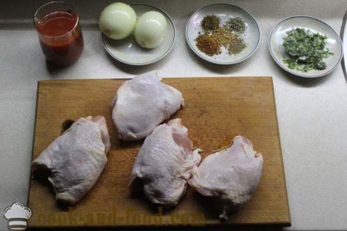 Chakhokhbili Vistas gruzīnu - kā gatavot chakhokhbili mājās, soli pa solim foto-receptes