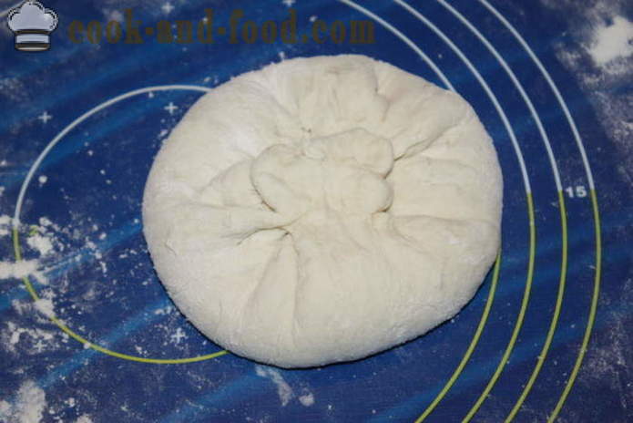 Ualibah siers - mājās pīrāgus Osetijas kā gatavot osetīnu siera pīrāgs, ar soli pa solim recepšu fotogrāfijas