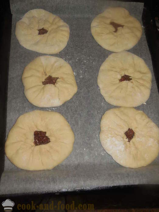 Tatāru ēdiens Cainari - kā padarīt tortiljas ar gaļu krāsnī, ar soli pa solim recepšu fotogrāfijas