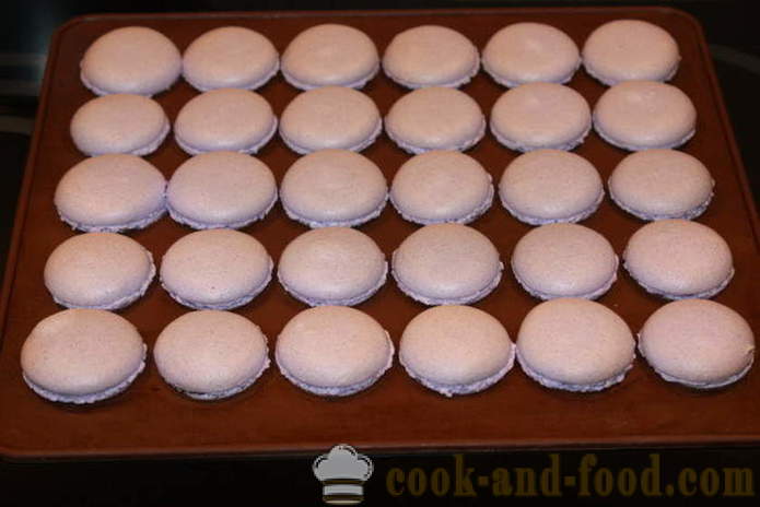 Cookies makarons gaumīgi lavandas - kā izdarīt makarons mājās, soli pa solim recepšu fotogrāfijas
