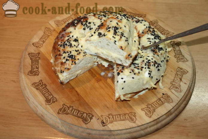 Uzbeku maize ar sieru krāsnī - kā gatavot karstā sviestmaizes ar sieru mājās, soli pa solim recepšu fotogrāfijas