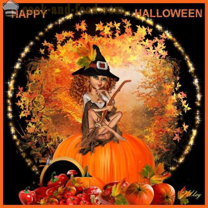 Scary Halloween kartes ar pēcpusdienā - fotogrāfijas un pastkartes Halloween par brīvu