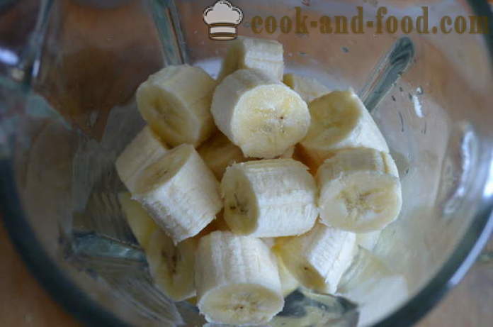 Saldējums šerbets melone, persiku un banānu - kā padarīt sorbetu mājās, soli pa solim recepšu fotogrāfijas
