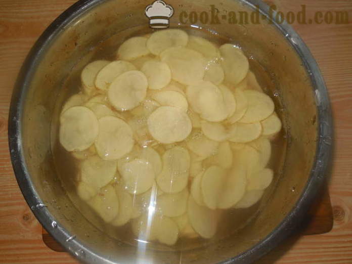 Chips no kartupeļiem pannā - kā padarīt kartupeļu čipsi no mājas soli pa solim recepšu fotogrāfijas