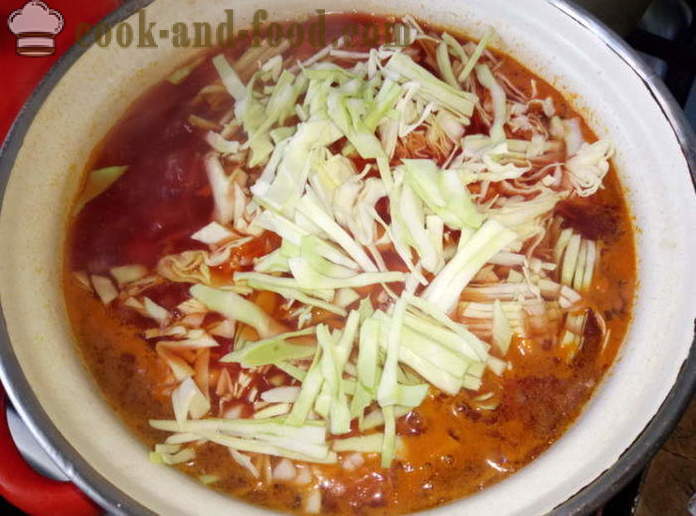 Zupa ar biešu un marinētiem tomātiem - kā gatavot zupu, soli pa solim recepšu fotogrāfijas