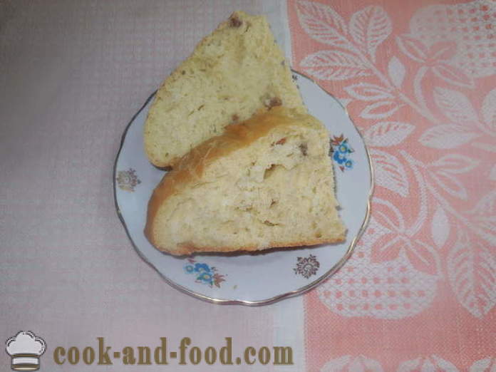 Mājas Ukrainas maize ar bekonu un speķi - kā cept maizi maizes krāsnī mājās, soli pa solim recepšu fotogrāfijas