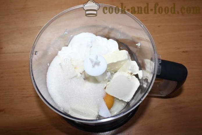 Smilšu pīrāgs ar ievārījumu un skaidiņas - kā padarīt smilšu kūka ar ievārījumu, marmelādi vai ievārījumu, soli pa solim recepšu fotogrāfijas