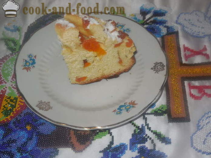 Lieldienu kūka ar apelsīnu sulu vai kūka-kraffin cepumu mīklas, kā gatavot, soli pa solim recepšu fotogrāfijas