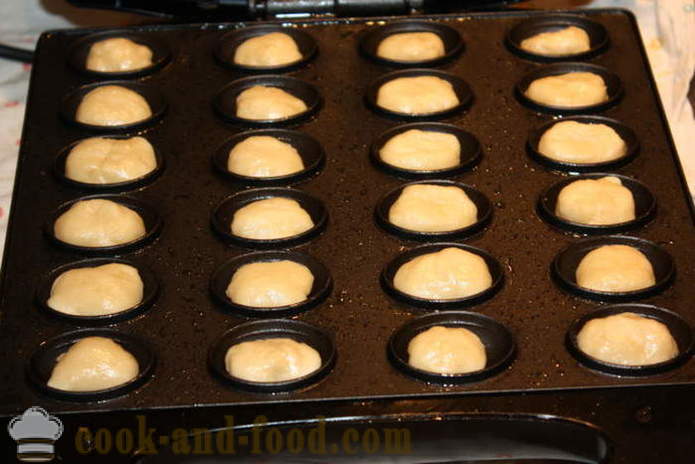 Cookies Rieksti kā bērns - kā padarīt cookies ar iebiezināto pienu riekstiem, veco soli pa solim recepšu fotogrāfijas