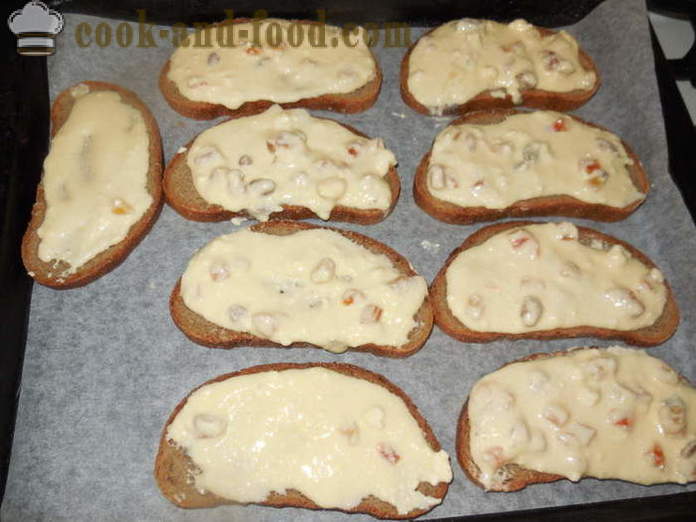 Lazy biezpienmaizīte no maizes ar sieru, žāvētas aprikozes un kivi - tāpat slinks cept siera ar biezpienu, soli pa solim recepšu fotogrāfijas