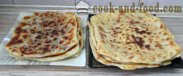 Gozleme turku maize ar gaļu vai sieru, zaļumiem un kartupeļiem - kā gatavot turku smalkmaizītes, soli pa solim recepšu fotogrāfijas