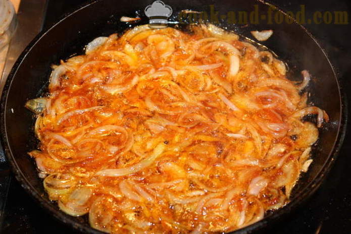 Meatless klimpas ar tomātu mērci un sīpoliem - kā gatavot kartupeļu klimpas, soli pa solim recepšu fotogrāfijas