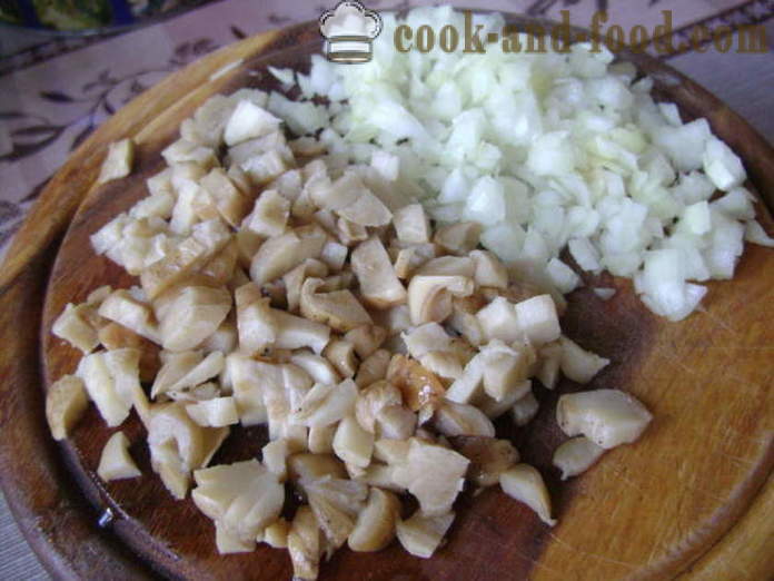 Meatless pelmeņi ar kartupeļiem un sēnēm - kā gatavot pelmeņus ar kartupeļiem un sēnēm, soli pa solim recepšu fotogrāfijas