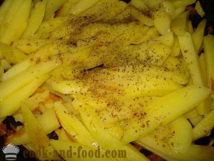 Cepti kartupeļi ar sīpoliem - kā gatavot ceptus kartupeļus ar sīpoliem pannā, soli pa solim recepšu fotogrāfijas