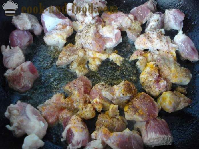 Dārzeņu sautējums ar gaļu un kartupeļiem un kāpostiem - kā gatavot dārzeņu sautējums ar gaļu un dārzeņiem, ar soli pa solim recepšu fotogrāfijas
