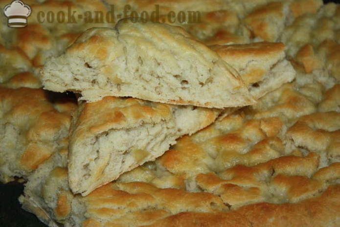 Itāļu focaccia maize ar ingvera pildījumu sāls - kā gatavot itāļu Focaccia maizi mājās, soli pa solim recepšu fotogrāfijas