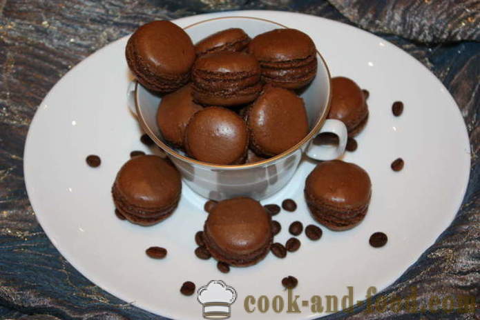 Šokolādes cepumi makaroni - kā gatavot makaronus cookies soli pa solim recepšu fotogrāfijas