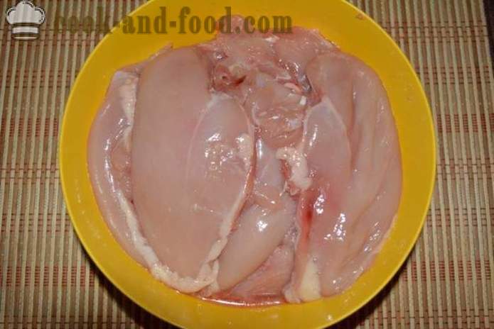 Sulīgs kotletēm vistas krūtiņa ar mannas - kā gatavot sulīgs pīrādziņi vistas krūtiņas, soli pa solim recepšu fotogrāfijas