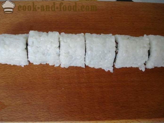 Kā gatavot rīsus ruļļos mājās, soli pa solim recepšu fotogrāfijas