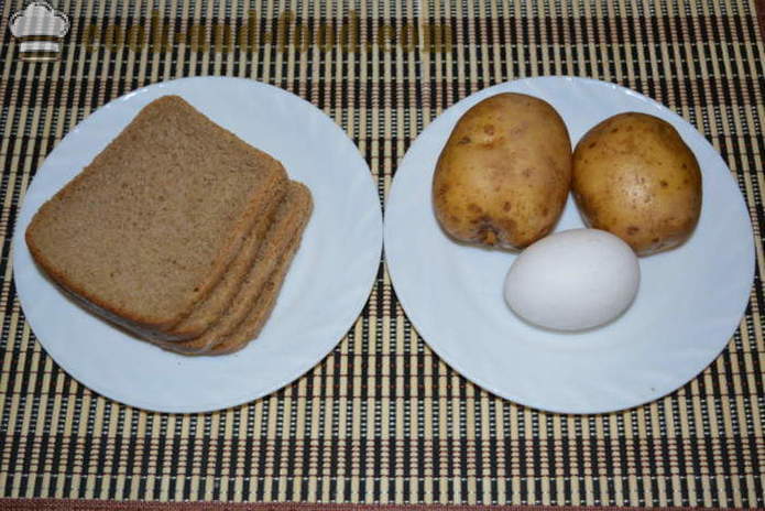 Karstās sviestmaizes ar rīvētu izejvielu kartupeļiem - kā padarīt karstu sviestmaizes pannā, soli pa solim recepšu fotogrāfijas