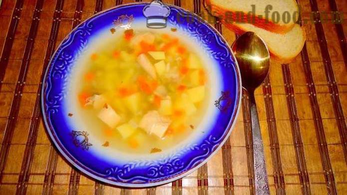 Truša zupa ar kartupeļiem - kā pagatavot gardu zupu no truša, soli pa solim recepšu fotogrāfijas