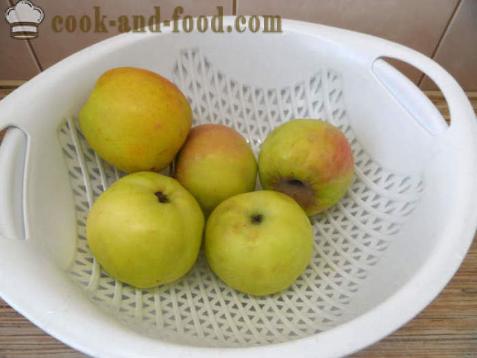 Apple uzpūtenis ar želatīnu - kā padarīt ābolu mājās, soli pa solim recepšu fotogrāfijas