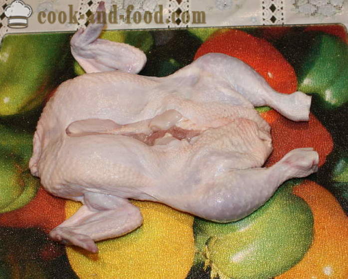Vistas pildījumu pankūkas cepeškrāsnī - kā gatavot vistas pildījumu pankūkas bez kauliem, soli pa solim recepšu fotogrāfijas