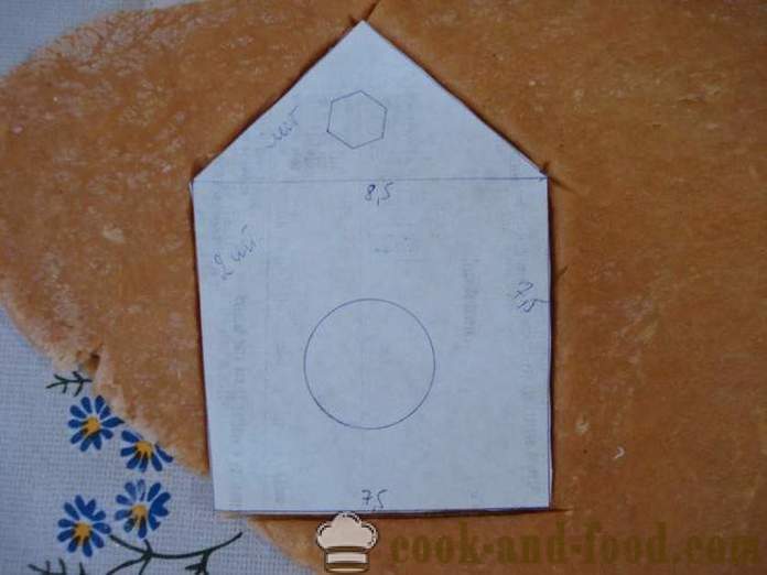 Piparkūku māja piparkūku mīklas ar rokām - kā padarīt piparkūkas māja mājās, soli pa solim recepšu fotogrāfijas