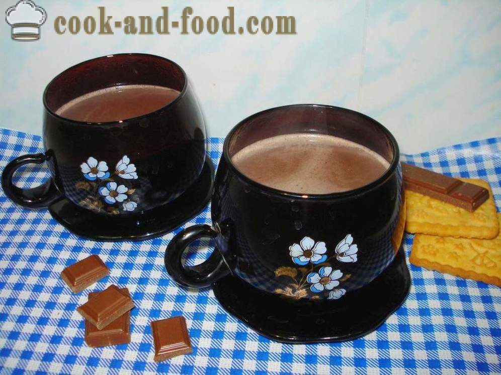 Mājās kakao ar pienu - kā pagatavot kakao pulveri ar pienu, soli pa solim recepšu fotogrāfijas