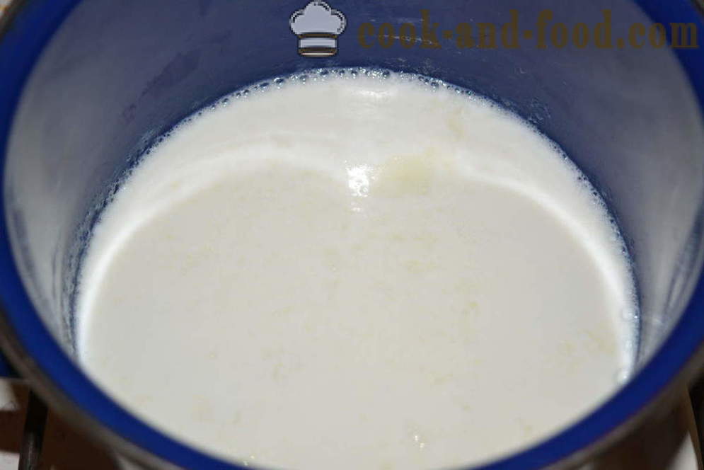Piena nūdeles par bērniem - kā brūvēt piena nūdeles pannā, soli pa solim recepšu fotogrāfijas