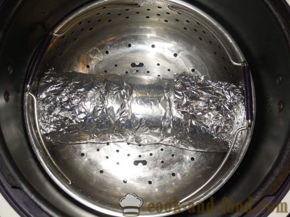 Tvaika gaļas rulete ar paipalu olām - kā gatavot viltotais zaķis ar olām pāris, ar soli pa solim recepšu fotogrāfijas